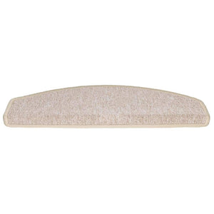 vidaXL Stair Mats 30 pcs. 65x24x4 cm Taupe Semi-circular Large