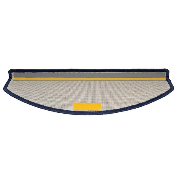 vidaXL Stair Mats 30 pcs. 65x24x4 cm Blue Half Round Large