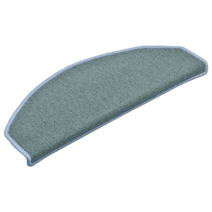 vidaXL Stair Mats 30 pcs. 65x24x4 cm Marine Blue Half Round Large