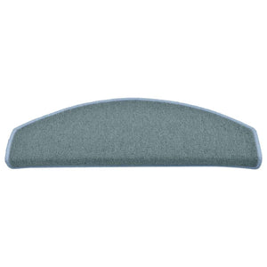 vidaXL Stair Mats 30 pcs. 65x24x4 cm Marine Blue Half Round Large