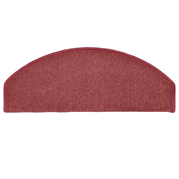 vidaXL Stair Mats 30 pcs. 65x24x4 cm Burgundy Half Round Large
