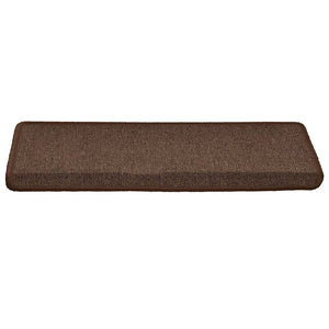 vidaXL Stair Mats 30 pcs. 65x21x4 cm Coffee Brown Rectangular Edge