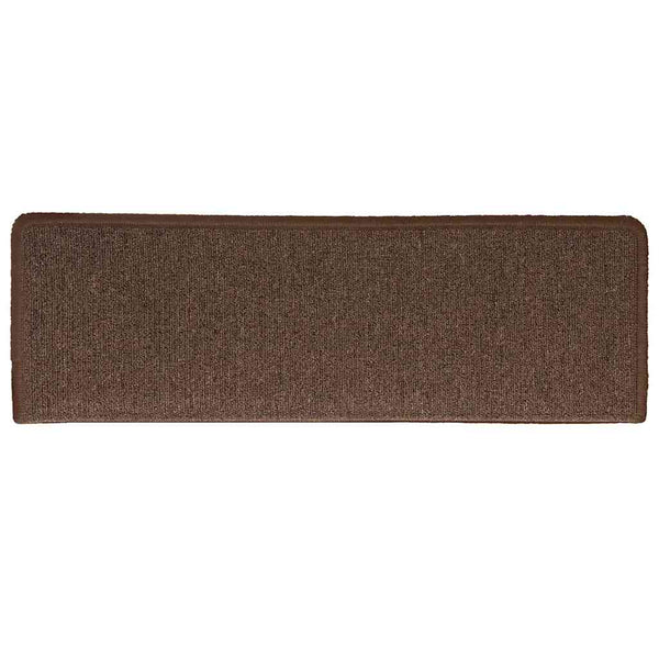 vidaXL Stair Mats 30 pcs. 65x21x4 cm Coffee Brown Rectangular Edge