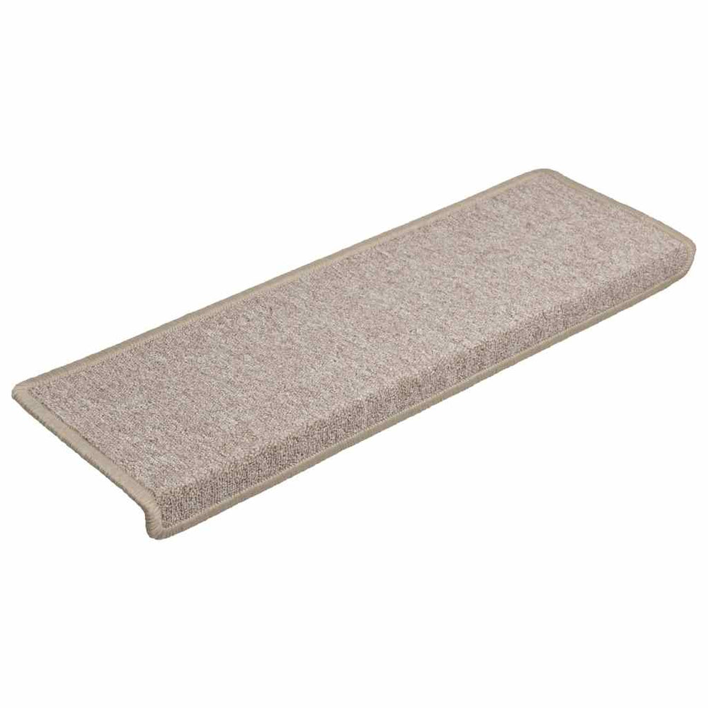 vidaXL Stair Mats 30 pcs. 65x21x4 cm Taupe Rectangular Edge
