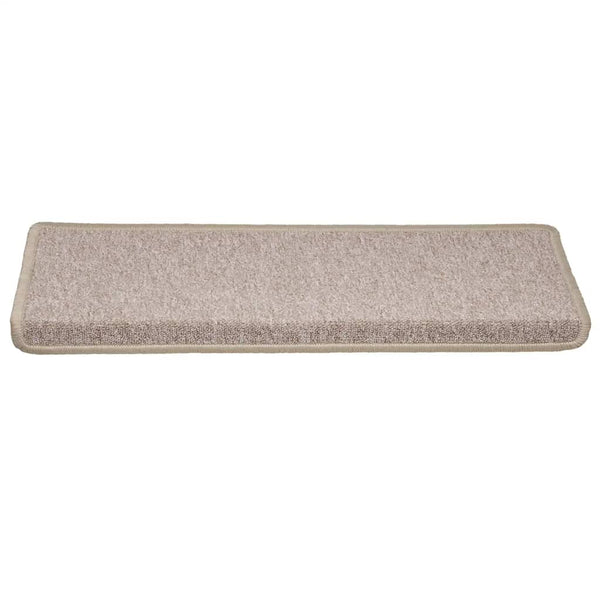 vidaXL Stair Mats 30 pcs. 65x21x4 cm Taupe Rectangular Edge