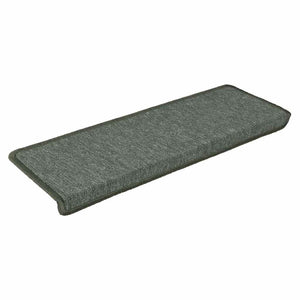 vidaXL Stair Mats 30 pcs. 65x21x4 cm Dark Green Rectangular Edge