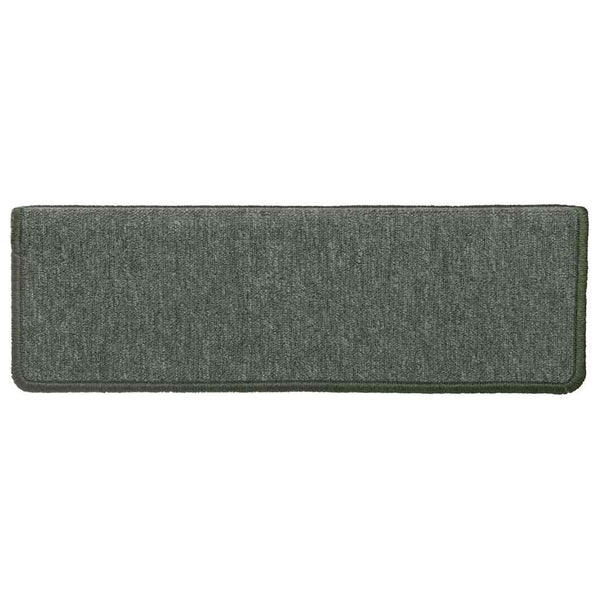 vidaXL Stair Mats 30 pcs. 65x21x4 cm Dark Green Rectangular Edge