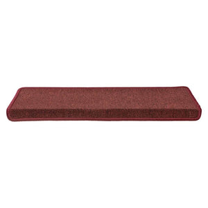 vidaXL Stair Mats 30 pcs. 65x21x4 cm Burgundy Rectangular Edge