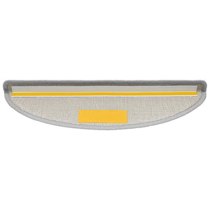 vidaXL Stair Mats 20 pcs. 56x17x3 cm Light Grey Semi-circular