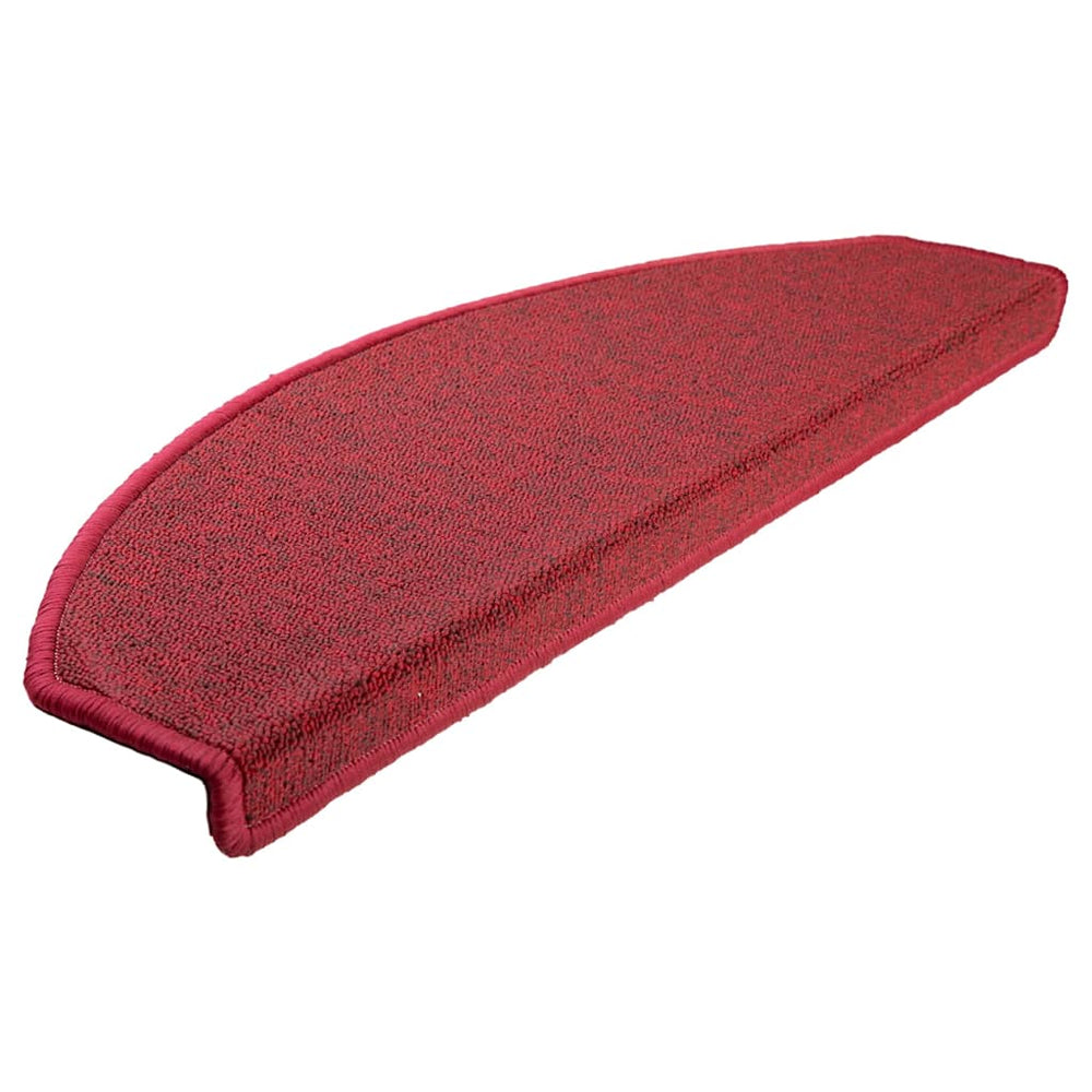 vidaXL Stair Mats 20 pcs. 65x24x4 cm Red Semi-Circular Large