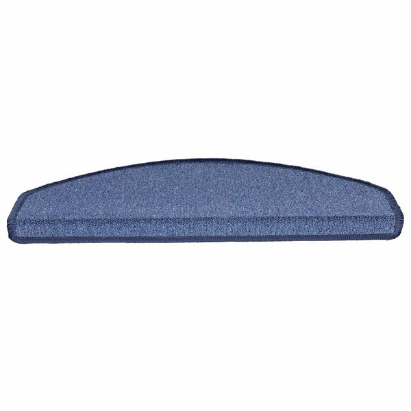 vidaXL Stair Mats 20 pcs. 65x24x4 cm Blue Semi-circular Large