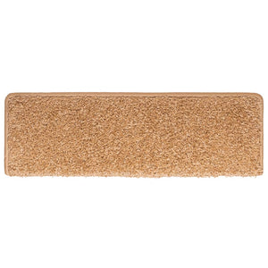 vidaXL Stair Mats 30 pcs. 65x21x4 cm Beige Rectangular Edge
