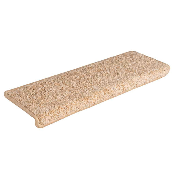 vidaXL Stair Mats 30 pcs. 65x21x4 cm Gold Rectangular Edge