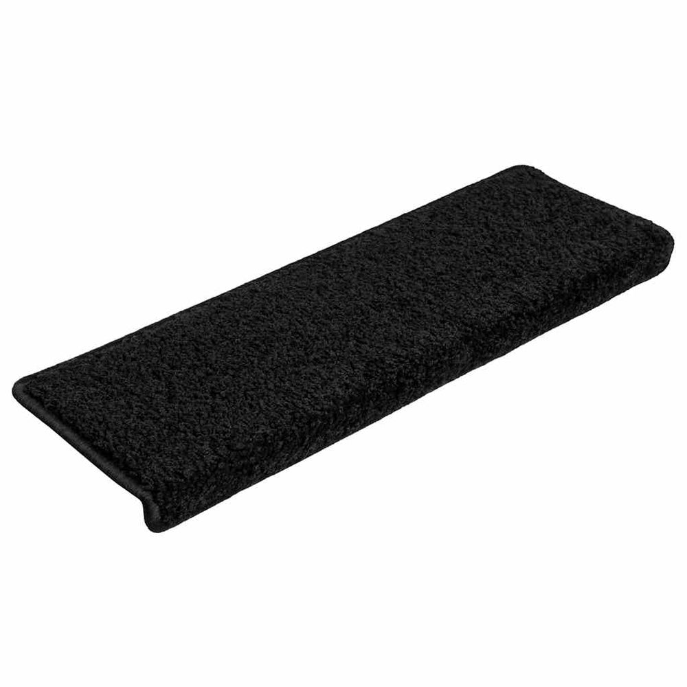 vidaXL Stair Mats 20 pcs. 65x21x4 cm Black Rectangular Edge