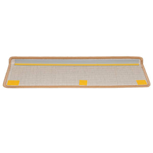 vidaXL Stair Mats 20 pcs. 65x21x4 cm Beige Rectangular Edge