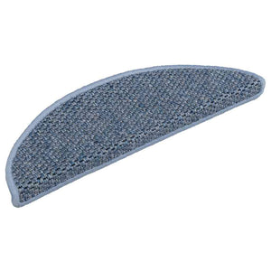 vidaXL Self-Adhesive Stair Treads Sisal-Look 30 Pcs. 56x17x3cm Blue