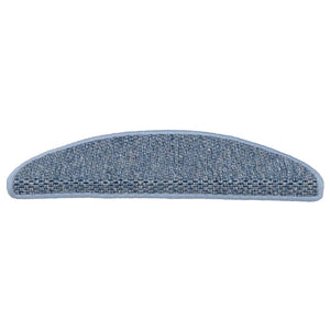 vidaXL Self-Adhesive Stair Treads Sisal-Look 30 Pcs. 56x17x3cm Blue