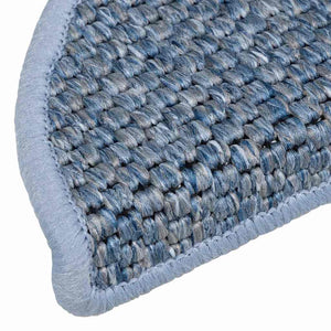 vidaXL Self-Adhesive Stair Treads Sisal-Look 30 Pcs. 56x17x3cm Blue