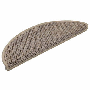vidaXL Self-Adhesive Stair Treads Sisal Look 30 pcs 56x17x3 cm