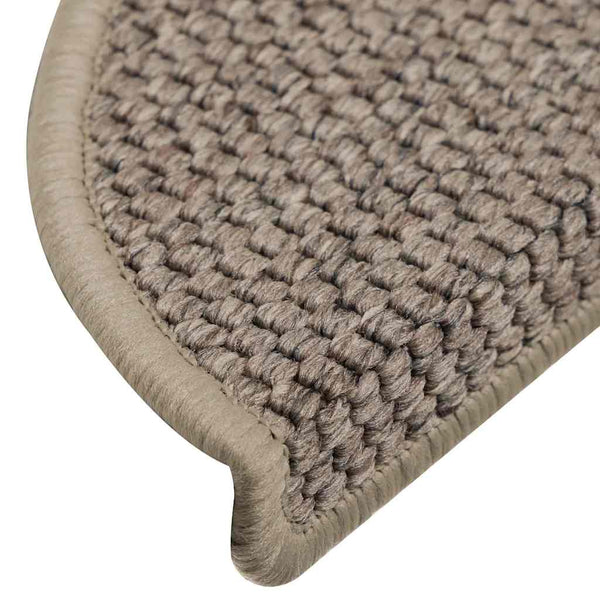 vidaXL Self-Adhesive Stair Treads Sisal Look 30 pcs 56x17x3 cm