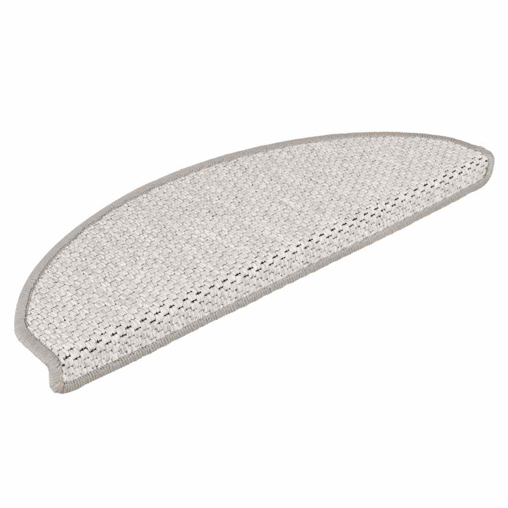 vidaXL Self-Adhesive Step Mats Sisal Look 30pcs 65x21x4cm Platinum