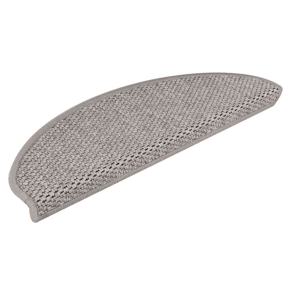 vidaXL Stair Mats Self-Adhesive Sisal Look 30pcs. 65x21x4cm Silver