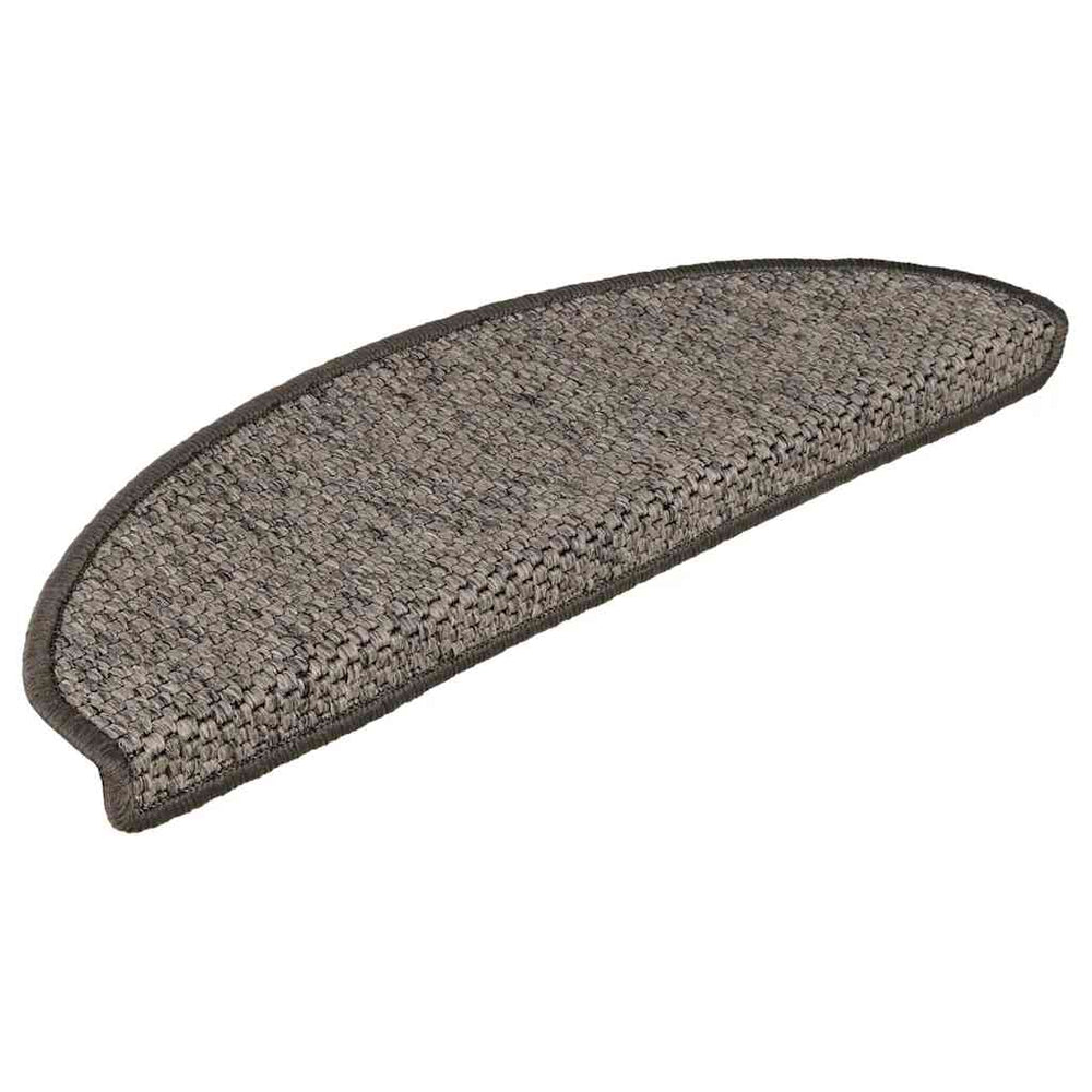 vidaXL Self-Adhesive Stair Treads Sisal Look 30 Pcs. 65x21x4cm Grey-Beige
