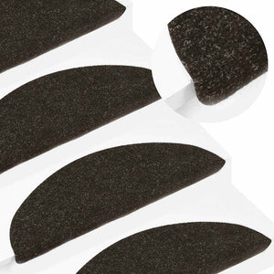 vidaXL Self-Adhesive Stair Mats 20 pcs. Anthracite 56x17x3 cm
