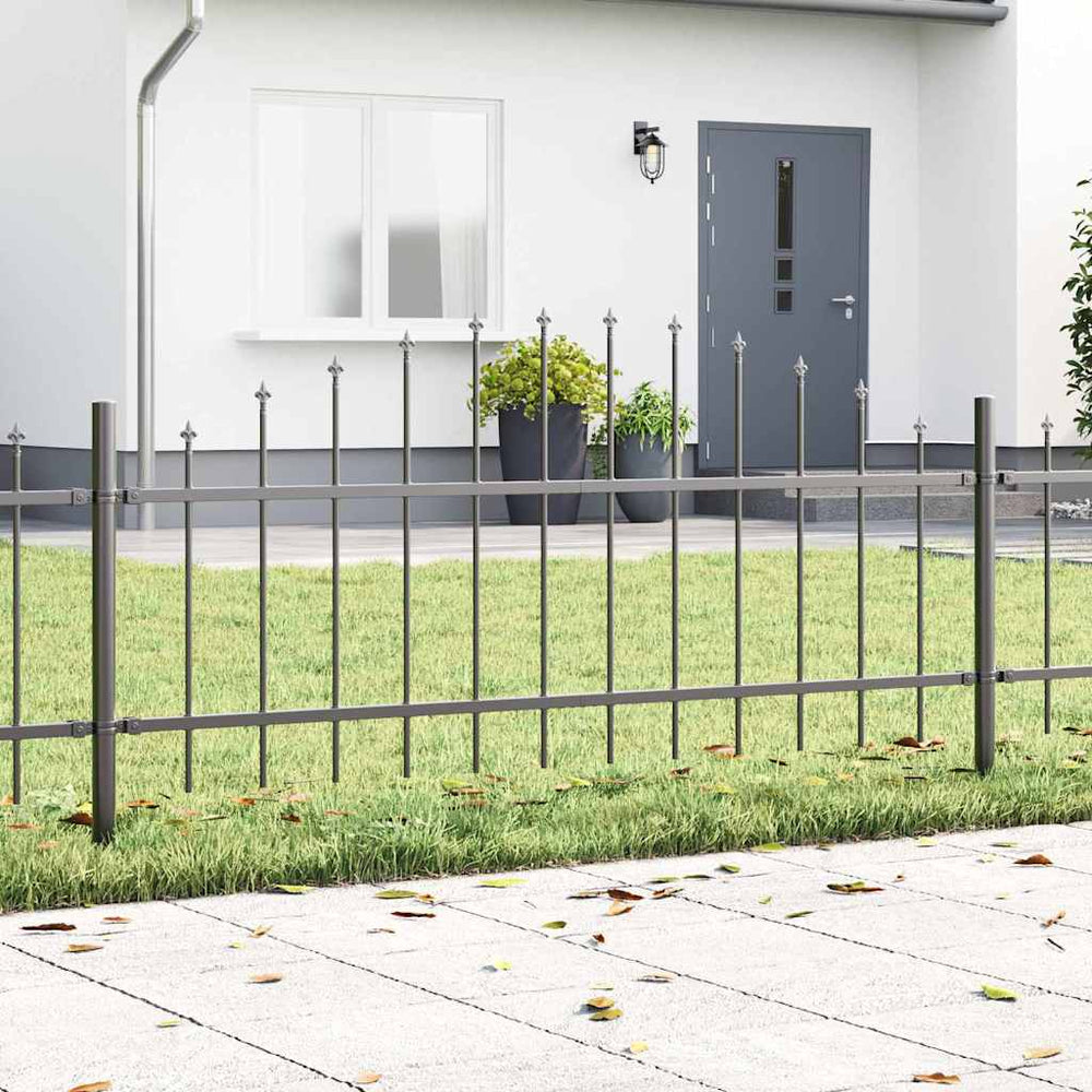 vidaXL Garden Fence Woerden 4 pcs Grey