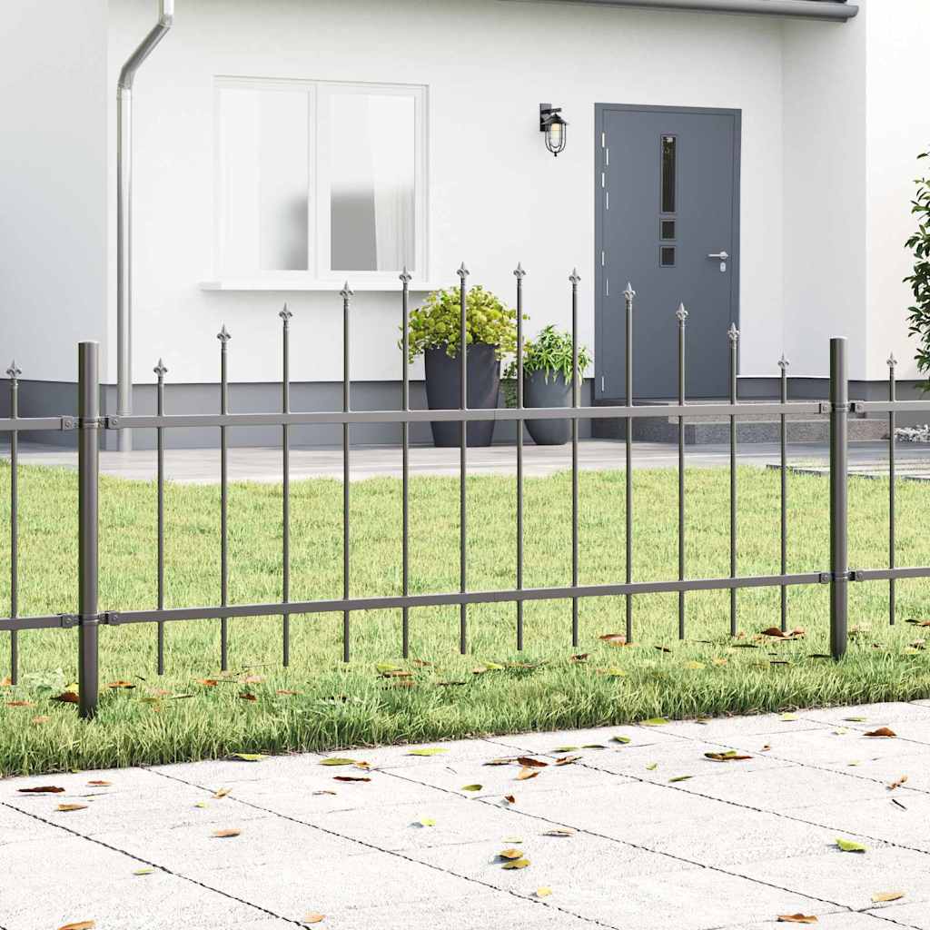 vidaXL Garden Fence Woerden 4 pcs Grey