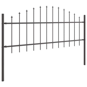 vidaXL Garden Fence Woerden 5 pcs Grey