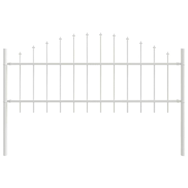vidaXL Garden Fence Woerden 2 pcs White