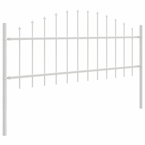 vidaXL Garden Fence Woerden 5 pcs White