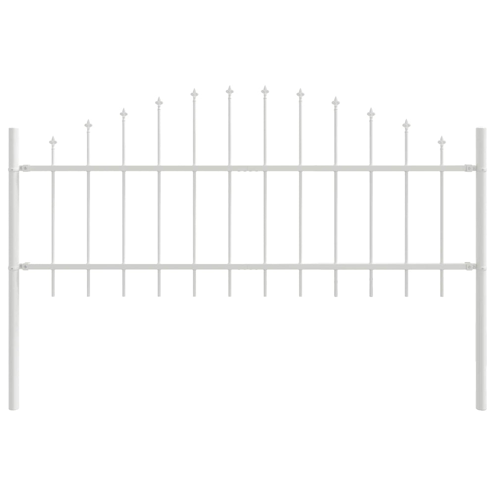 vidaXL Garden Fence Woerden 6 pcs White