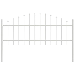 vidaXL Garden Fence Woerden 7 pcs White