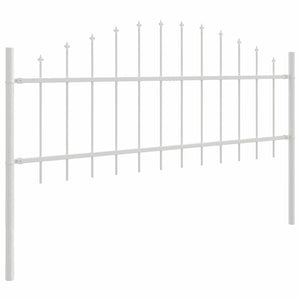 vidaXL Garden Fence Woerden 8 pcs White