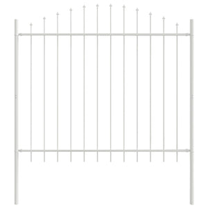 vidaXL Garden Fence 8 pcs White 170 x 165 cm Powder-Coated Steel
