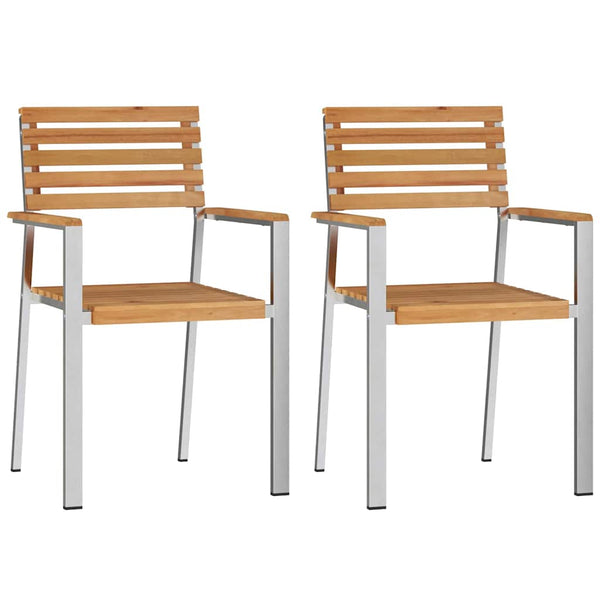 vidaXL Outdoor Dining Set 3 Pieces Brown Solid Teak Wood