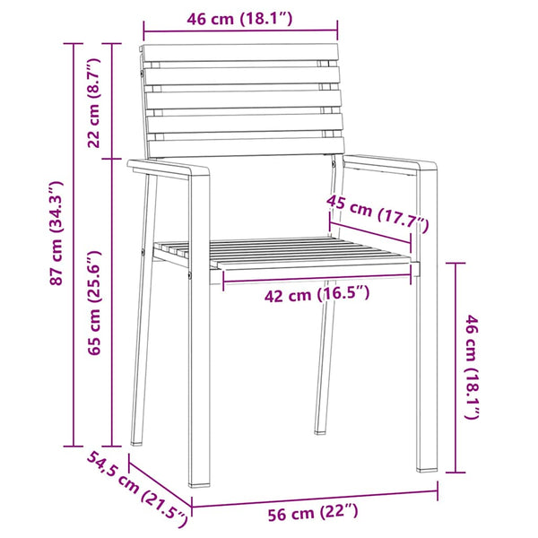 vidaXL Outdoor Dining Set 9 pcs Brown Solid Teak Wood