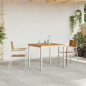 vidaXL Outdoor Table Set 3 pcs Brown Solid Acacia Wood