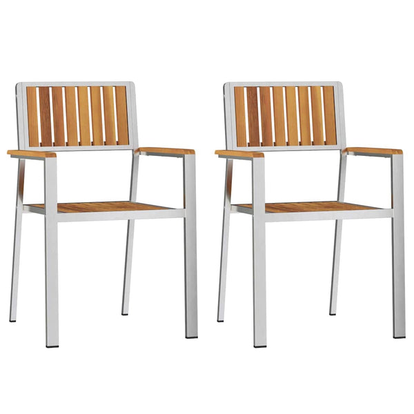 vidaXL Outdoor Table Set 3 pcs Brown Solid Acacia Wood