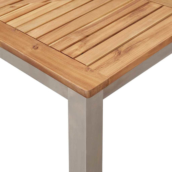 vidaXL Outdoor Dining Set 5 pcs Brown Solid Acacia Wood