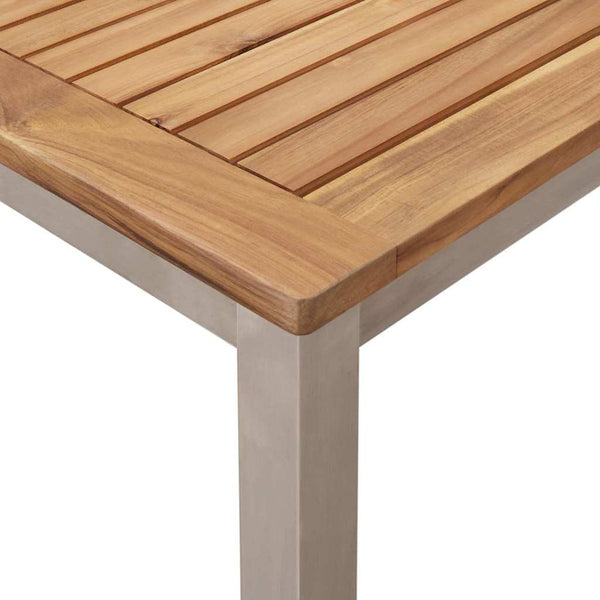 vidaXL Outdoor Dining Set 3 pcs Brown Solid Teak Wood