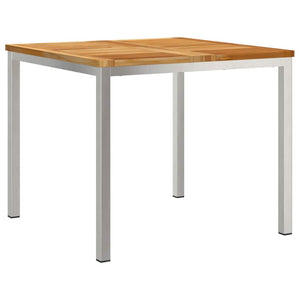 vidaXL Outdoor Dining Set 3 pcs Brown Solid Teak Wood