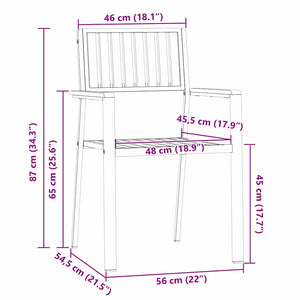 vidaXL Outdoor Dining Set 3 pcs Brown Solid Teak Wood