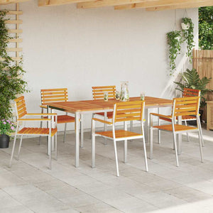 vidaXL Garden Chair 6 pcs Oil-Natural 56 x 54.5 x 87 cm Solid Acacia Wood
