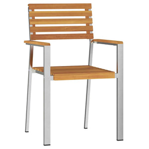 vidaXL Garden Chair 6 pcs Oil-Natural 56 x 54.5 x 87 cm Solid Acacia Wood