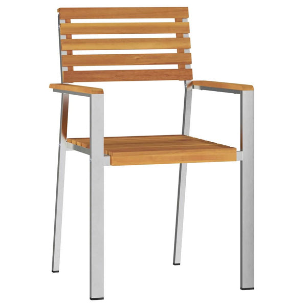 vidaXL Garden Chair 6 pcs Oil-Natural 56 x 54.5 x 87 cm Solid Acacia Wood