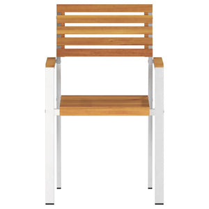 vidaXL Garden Chair 6 pcs Oil-Natural 56 x 54.5 x 87 cm Solid Acacia Wood