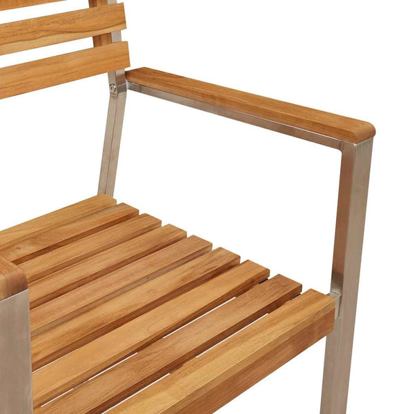 vidaXL Garden Chair 6 pcs Oil-Natural 56 x 54.5 x 87 cm Solid Teak Wood